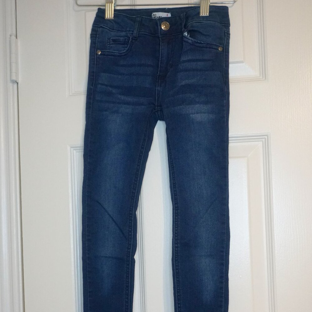 Girls Epic thread skinny dark wash blue jeans  size8